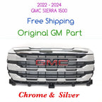 Chrome Upper Bumper Grille for GMC Sierra 1500 (2022–2024) #8