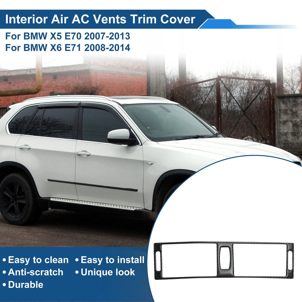 Air Condition Outlet Vent Trim Cover Frame for BMW X5 E70 (2007–2013) Black