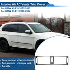 Air Condition Outlet Vent Trim Cover Frame for BMW X5 E70 (2007–2013) Black