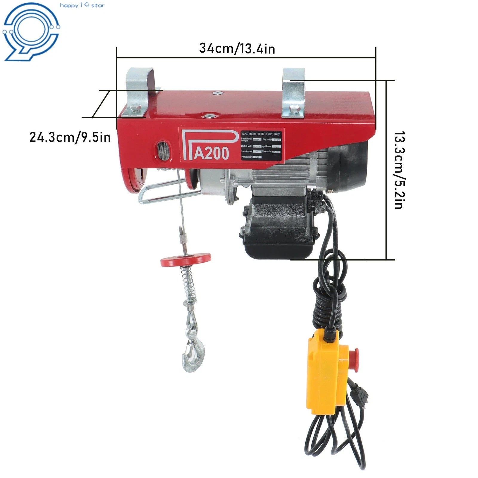 Electric Hoist for Garage Lifting (110V, 440 LBS, 40 FT)