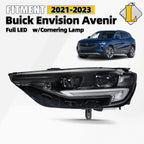 Full LED Headlight w/ Cornering Lamp Projector for Buick Envision (2021–2023)
