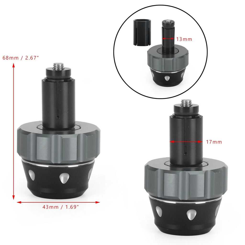 Bar End Weight Plugs for Universal Motorcycle 22mm 7/8" (All Years)