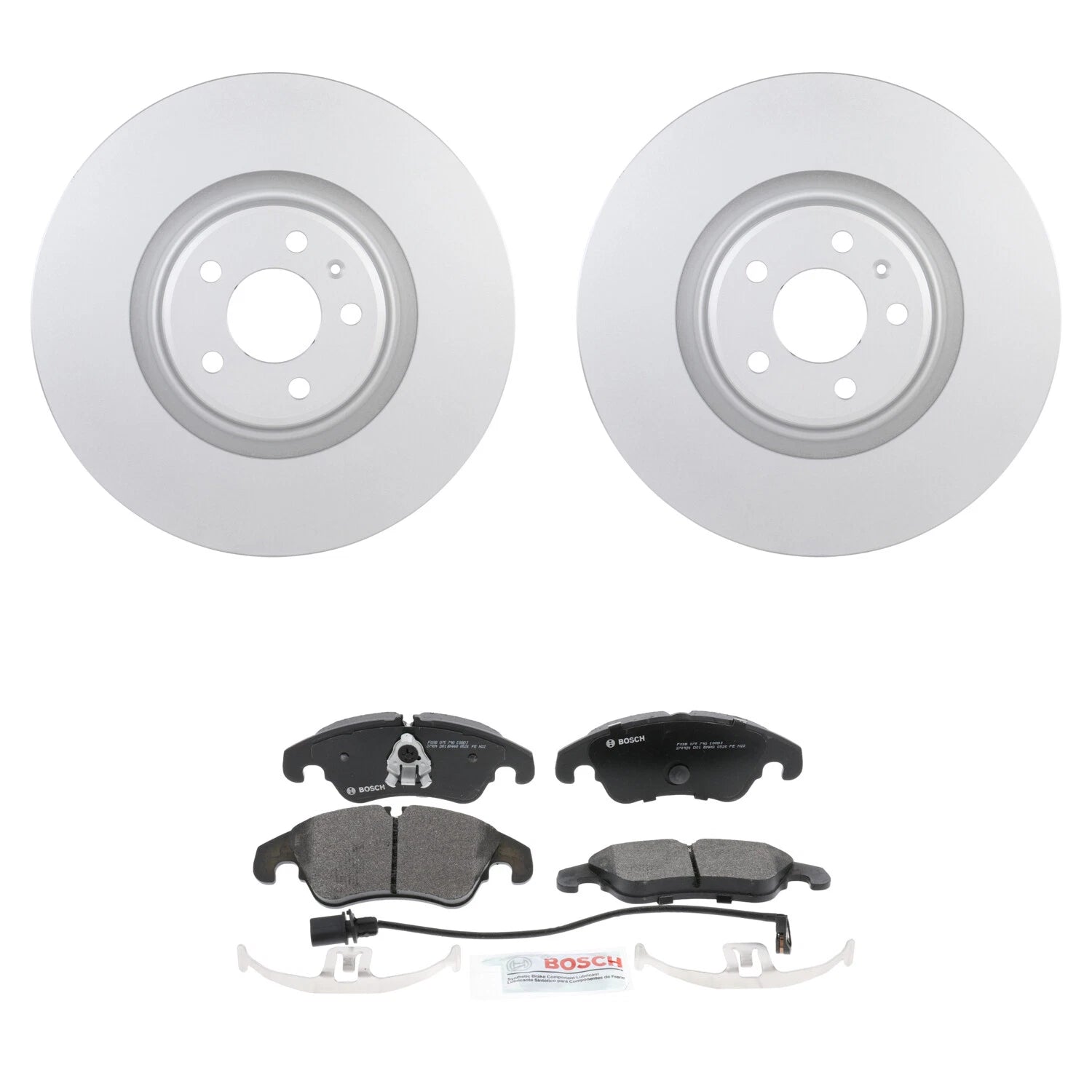 Bosch Quietcast Front Rotors & Disc Brake Pad Kit for Audi A6 Quattro
