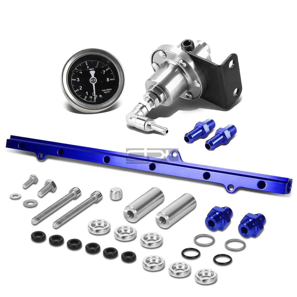 Adjustable 160PSI Fuel Pressure Regulator + Injector Rail for JZA80 Supra (1993–2002)