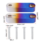 Hood Vent Spacer Riser Kit for Honda Civic CRX, Acura Integra (Multicolor)