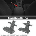 Pair Armrest Latch Clip for Hyundai Sonata (2009–2010) 84661-3K000U7 Grey