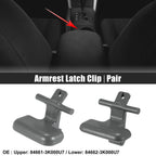 Pair Armrest Latch Clip for Hyundai Sonata (2009–2010) 84661-3K000U7 Grey