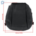 Leather Seat Cover Set for Ford Mustang (2015-2023) Perforated Black