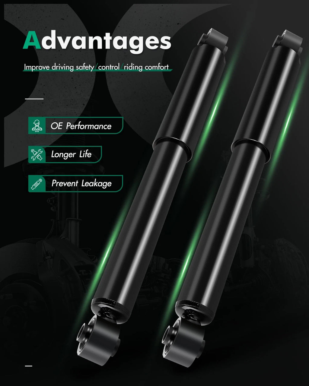 Rear Shocks Struts for Kia Sorento (2003–2006)
