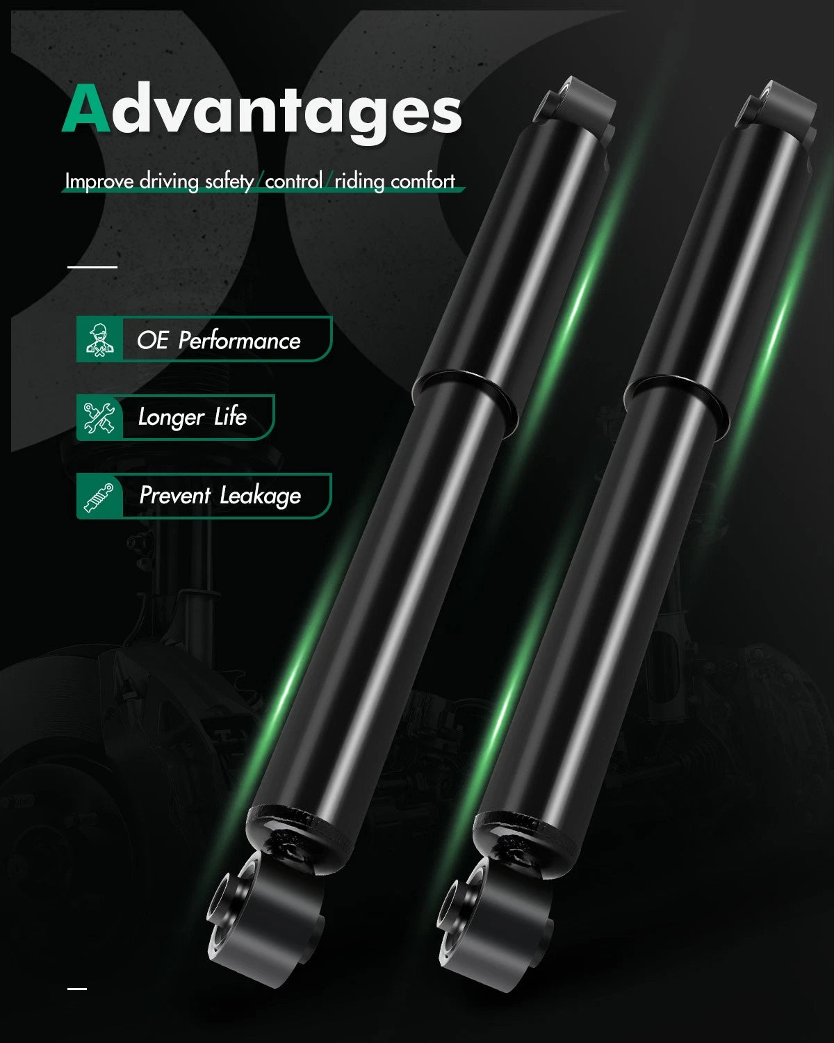 Rear Shocks Struts for Kia Sorento (2003–2006)