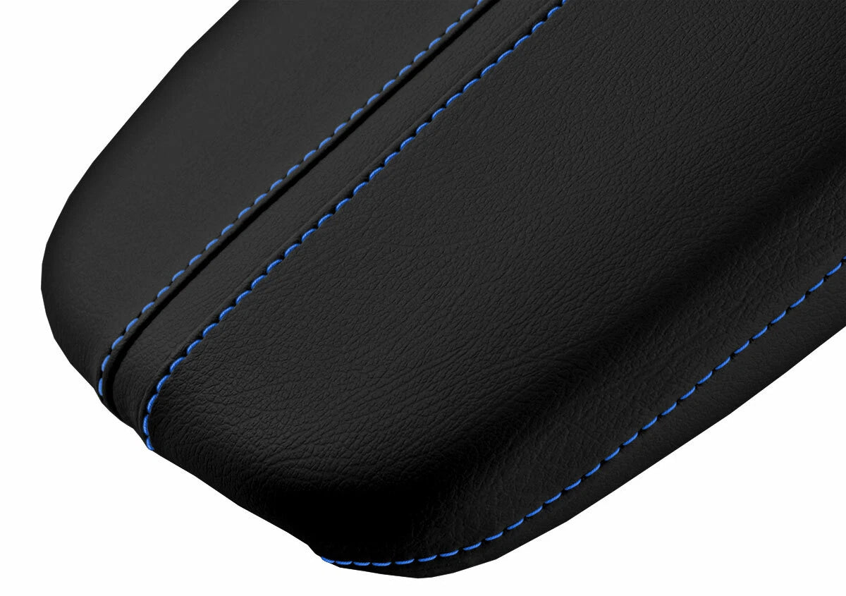 Armrest Cover for Acura TLX (2015–2020) - Leather, Blue Stitch