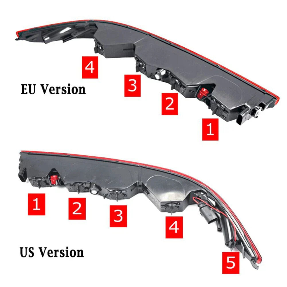 Rear Bumper Lower Taillight w/4 Bulbs for Audi Q7 (2016-2023)