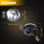 2X Driving Fog Lights with Bulbs 55077474AE for Dodge Ram 1500 2500 3500 (2010–2018)