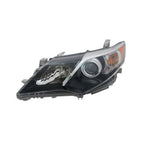 Replacement Driver Side Halogen Head Light Assembly w/Black Trim