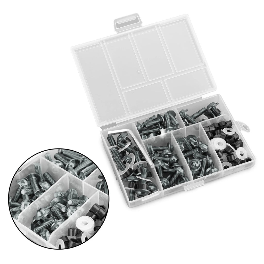 Motorbike Titanium Fastener Clip Screw Kit for Windscreen Fairing (158)