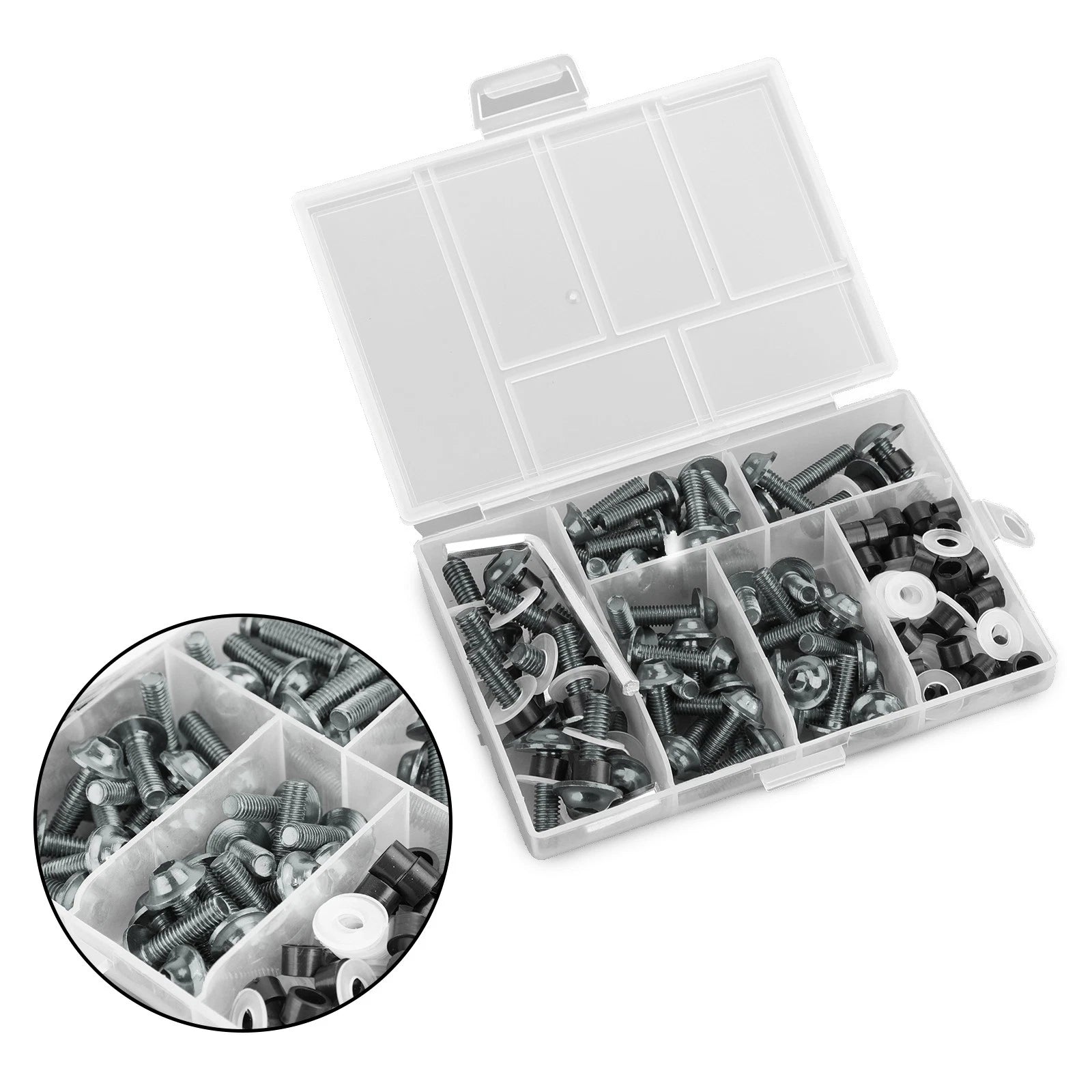 Motorbike Titanium Fastener Clip Screw Kit for Windscreen Fairing (158)