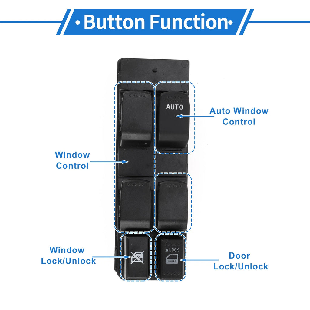 Front Right Power Window Switch for Suzuki SX4 (2007–2013) No. 3799077J00