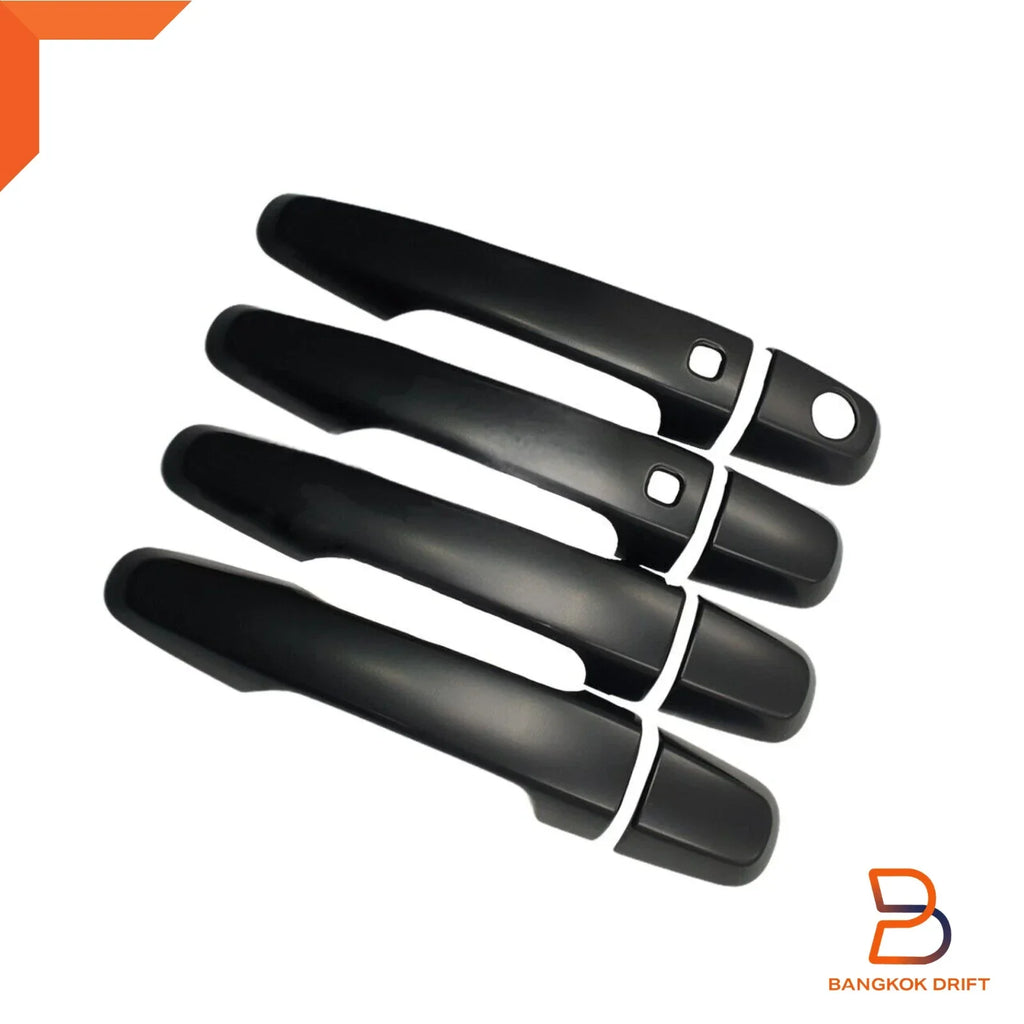 Matte Black Keyless Door Handle Cover Trim for Mitsubishi Triton L200 (2015-2023)