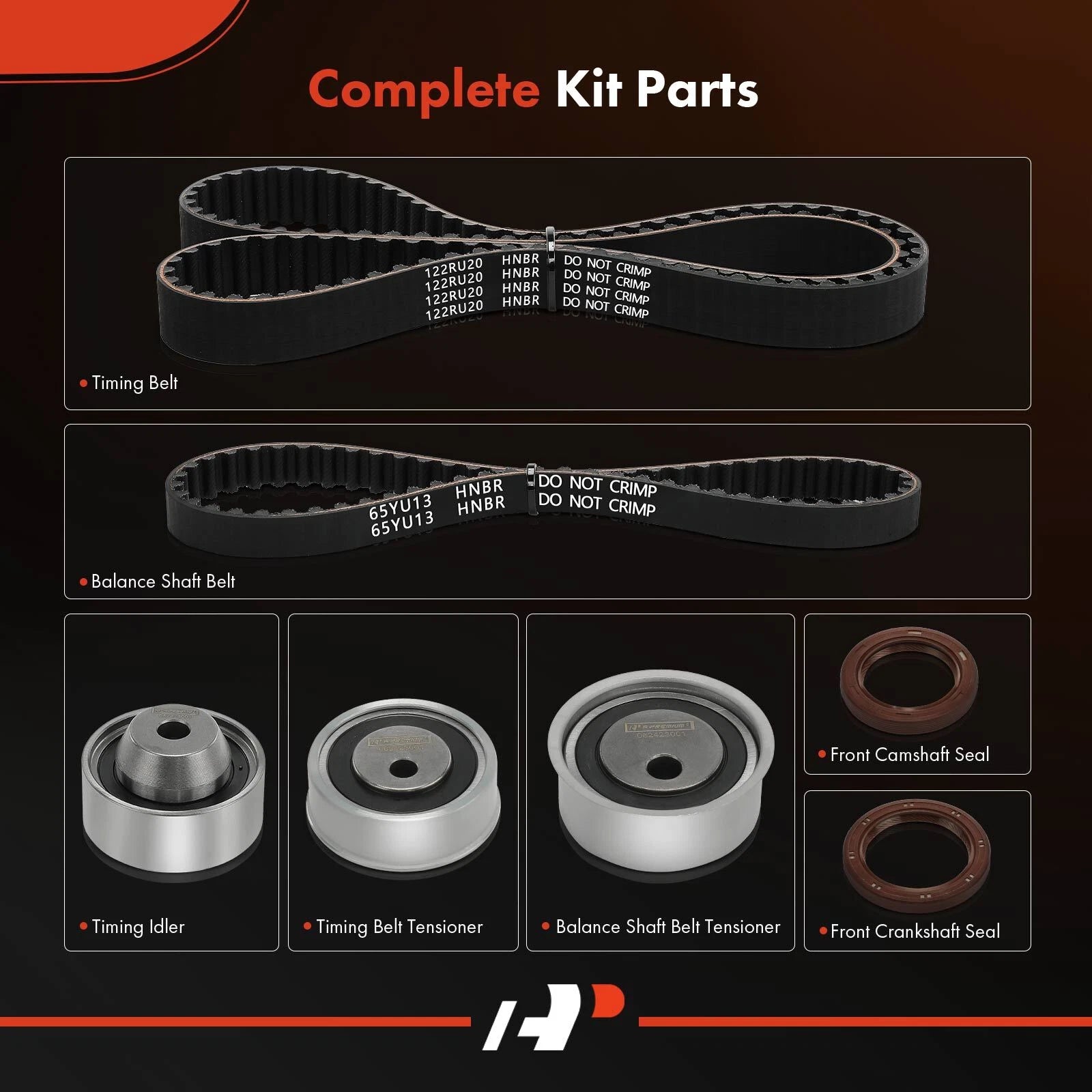 7X Timing Belt Kit for Mitsubishi Eclipse (2006-2007) Galant (2004-2006)