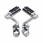 Mustache Engine Guard Crash Bar Footpegs for Harley Softail Fatboy (2000–2017)
