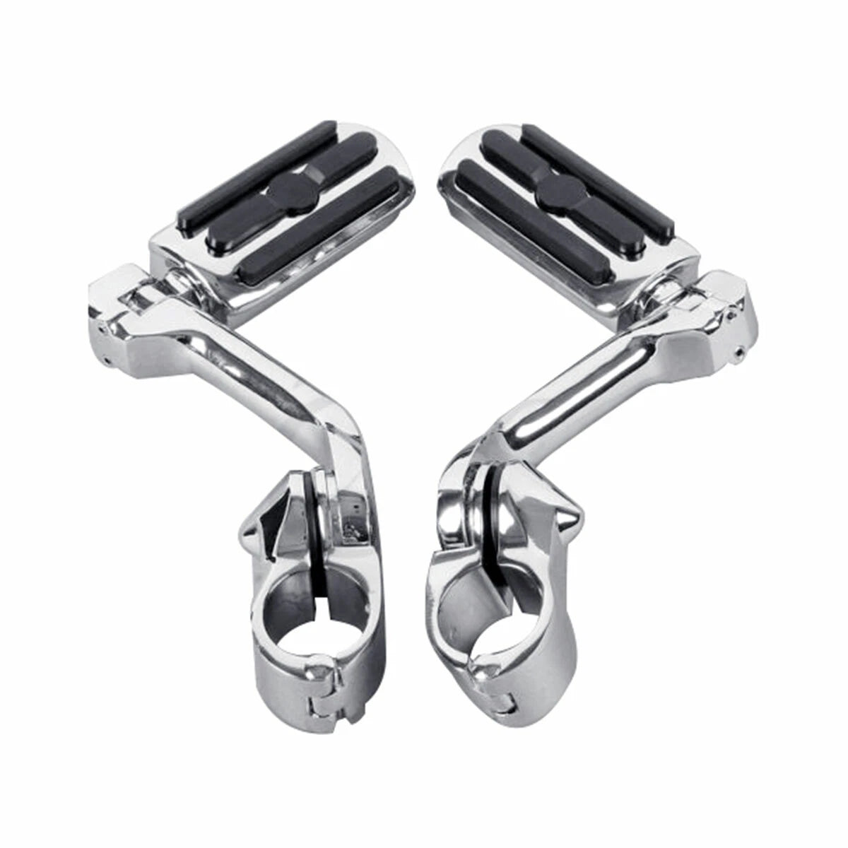 Mustache Engine Guard Crash Bar Footpegs for Harley Softail Fatboy (2000–2017)