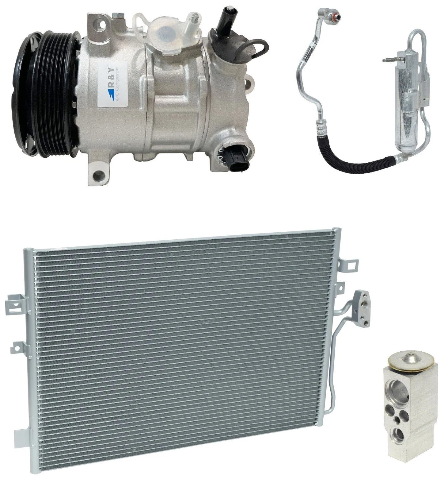 AC Compressor Kit With Condenser for Dodge Journey 2.4L (2011–2018)
