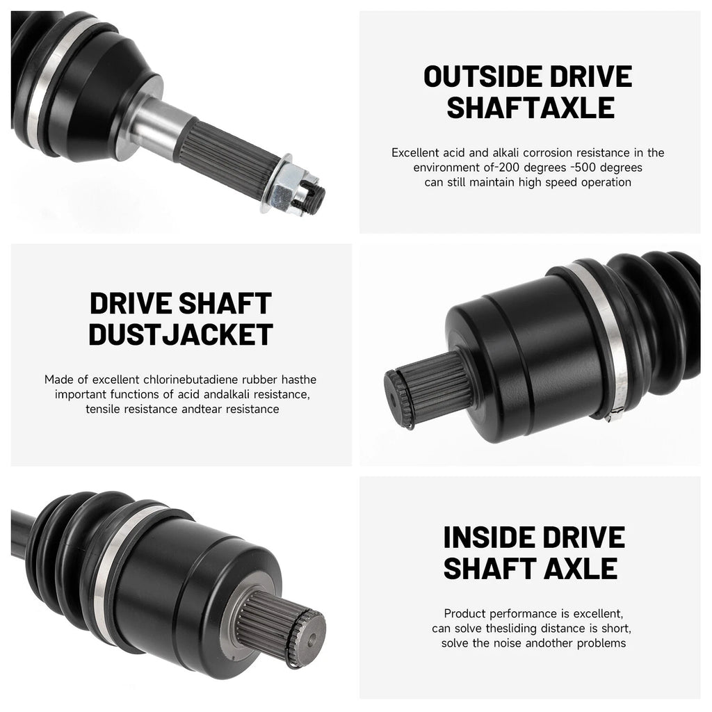 Pair Complete Rear CV Joint Axle for Polaris Ranger 1000 (2020–2022)