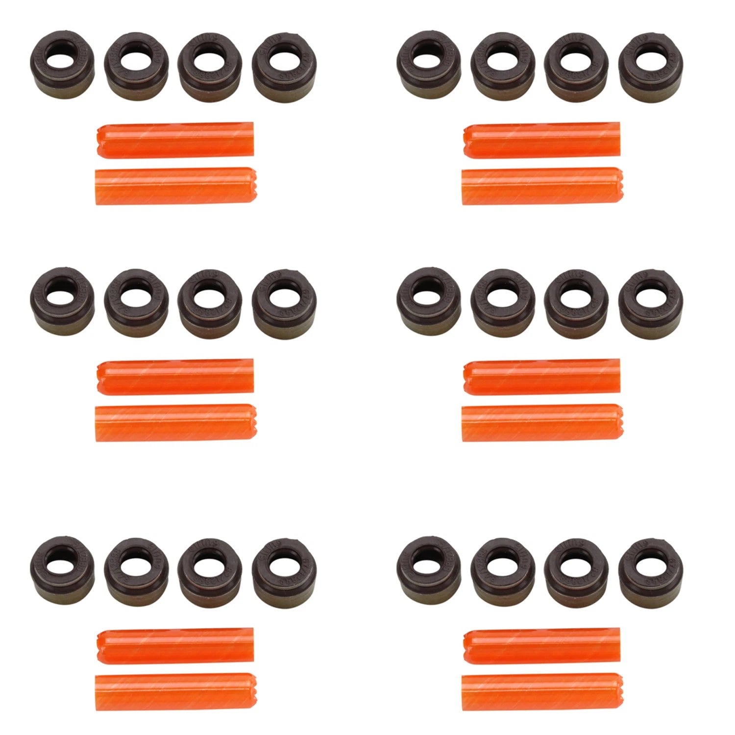 6pc Engine Valve Stem Oil Seal Set for Mercedes W203 C240 C280 C32 AMG C320