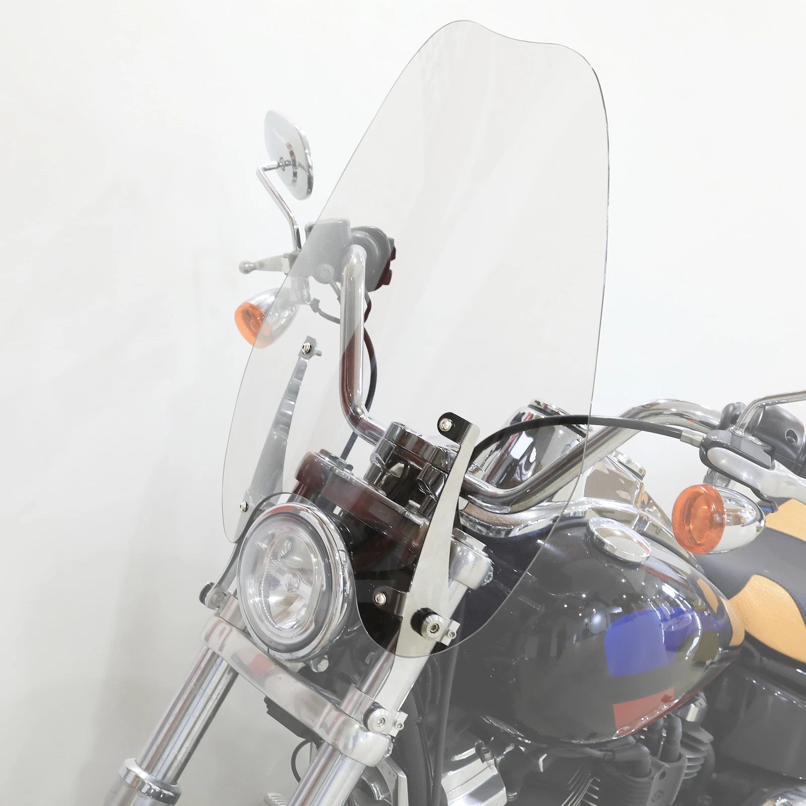 Clear Windshield Mount for Harley Low Rider FXDL (2014–2017), FXLR (2018)