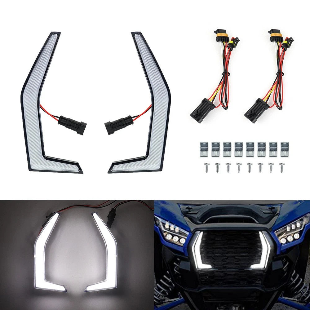 Fang Accent Grill Lamps LED for Kawasaki Teryx KRX 1000 (2020–2023)