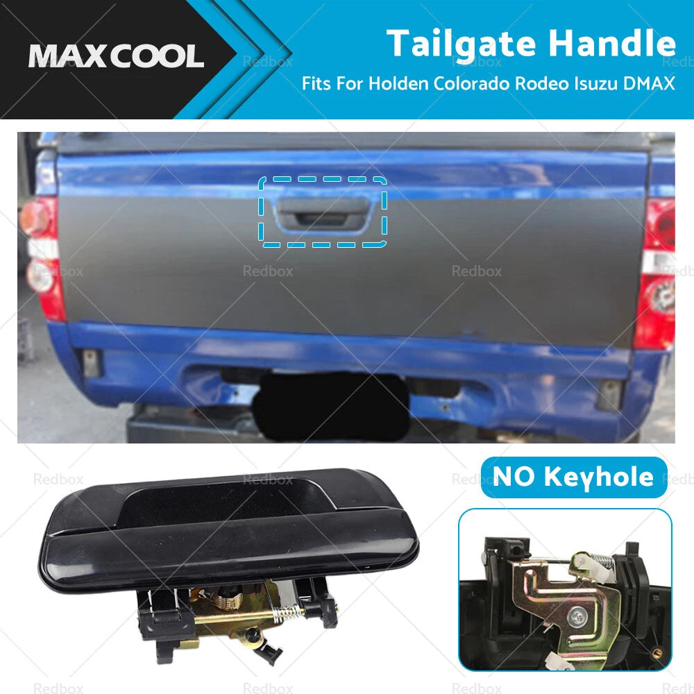 Black Tailgate Handle for Holden Colorado RC Rodeo RA DMAX (NO Keyhole)