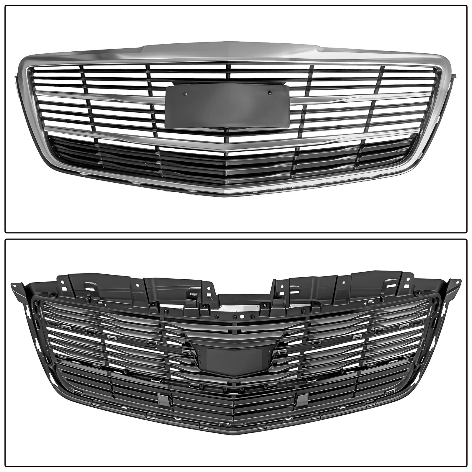 Front Chrome Upper Bumper Grill for Cadillac ATS (2015-2019)