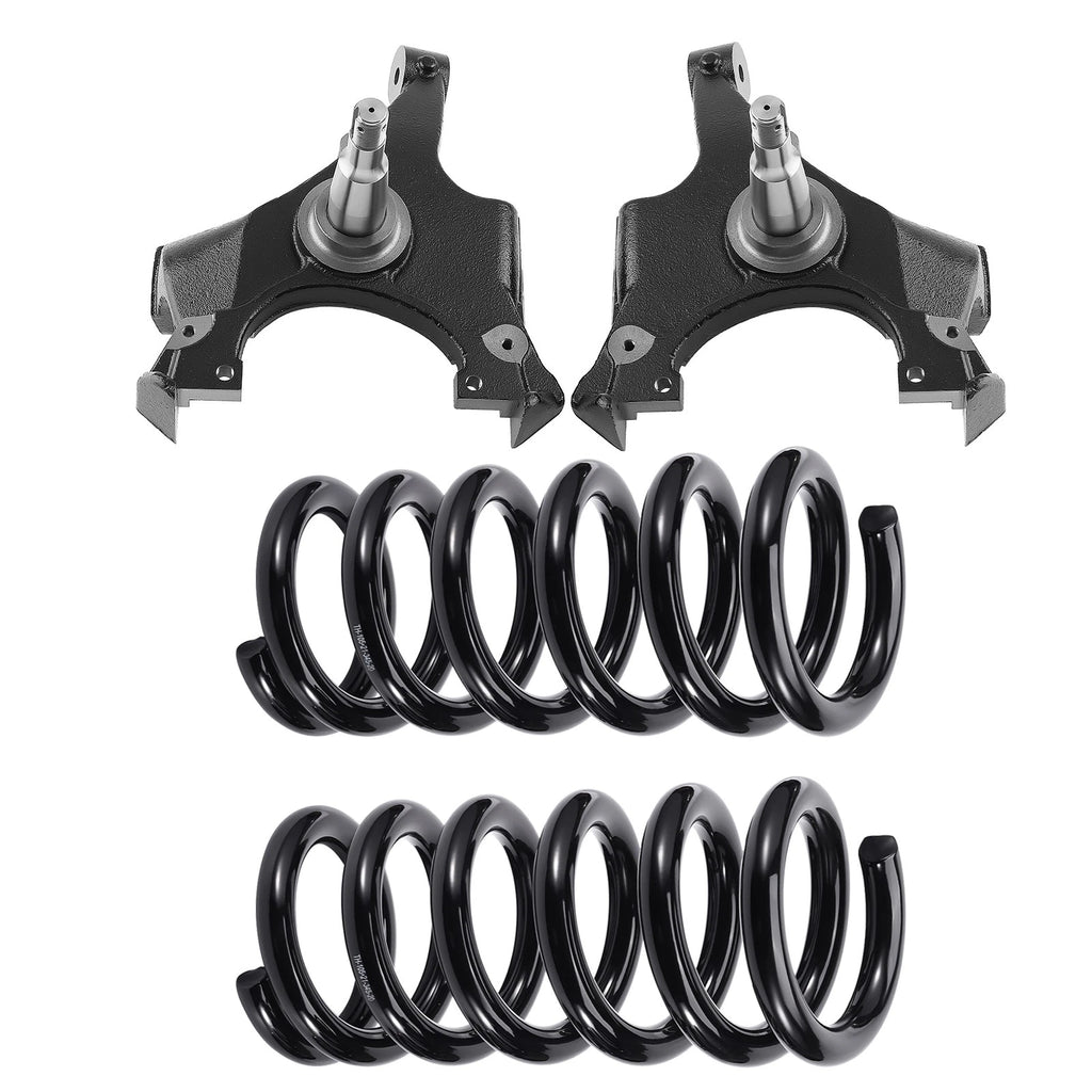 4" Front Lowering Spring Kit for Chevy Silverado C1500 C2500 2WD V8 (1988–1998)
