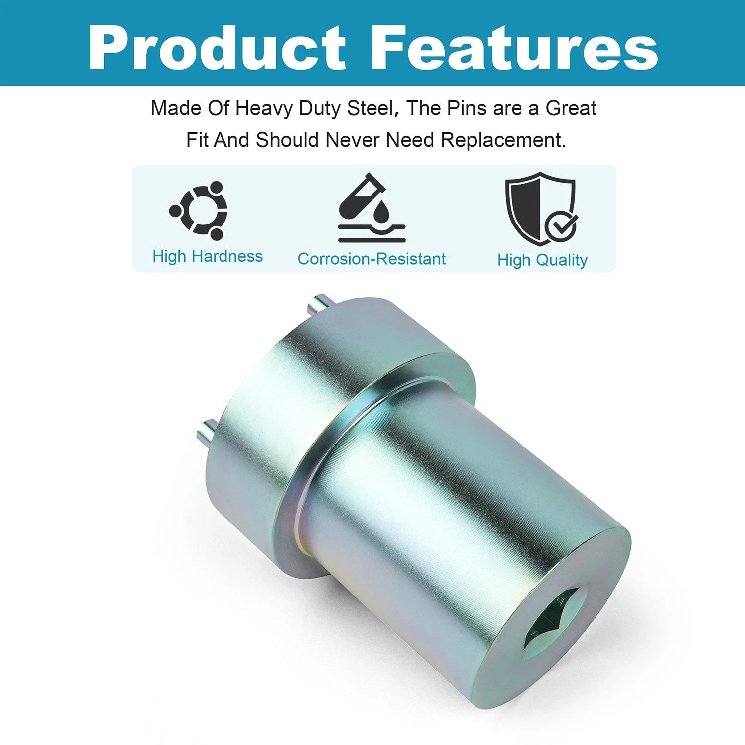 5R110W Torqshift Transmission Output Shaft Nut Socket Tool for Ford (2003–up) T-9008AC