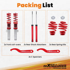 Coilover Suspension Lowering Kit for BMW E46 3-Series (1998-2006)