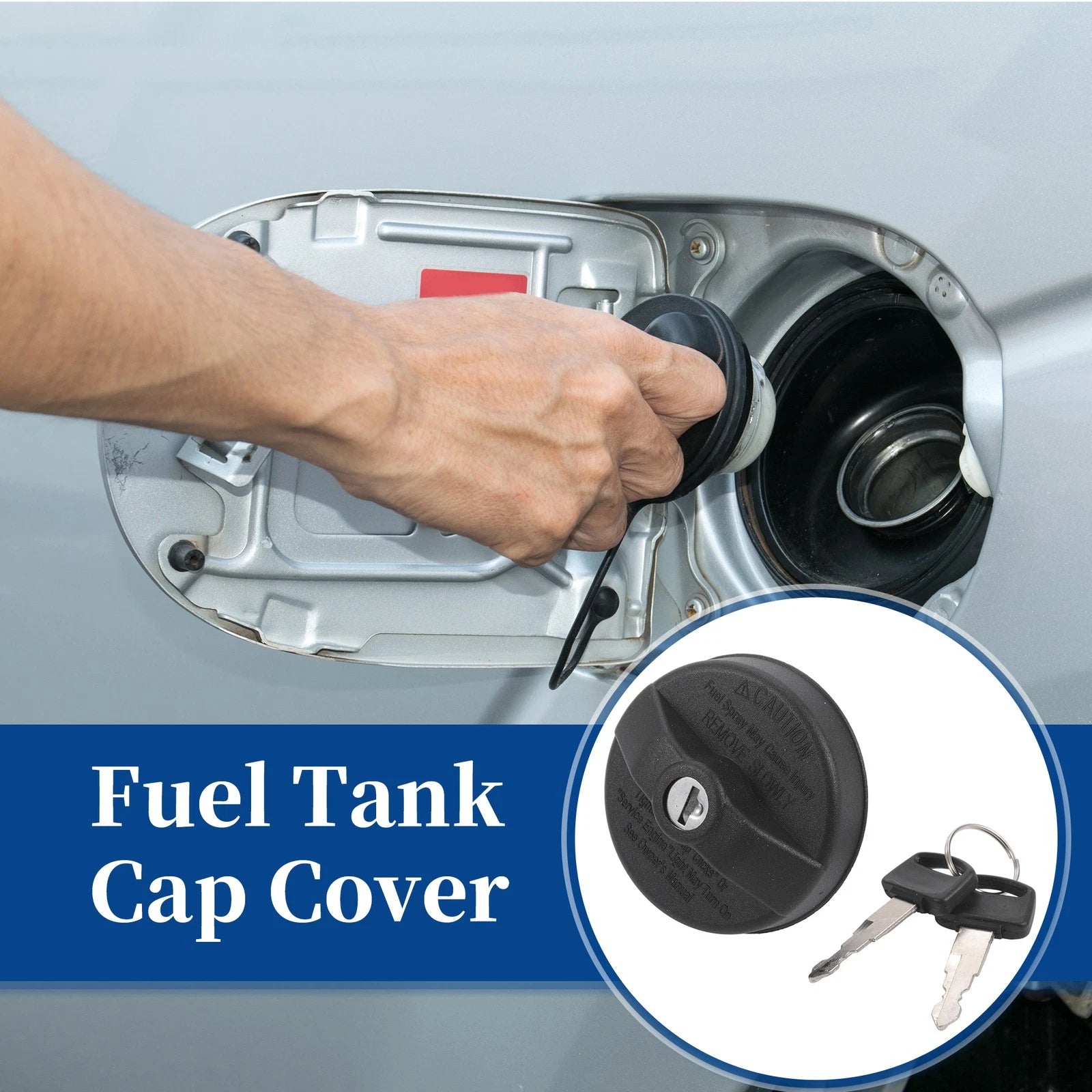 Locking Gas Cap Fuel Tank Cap Cover with Keys for Toyota Camry (1983–2023)