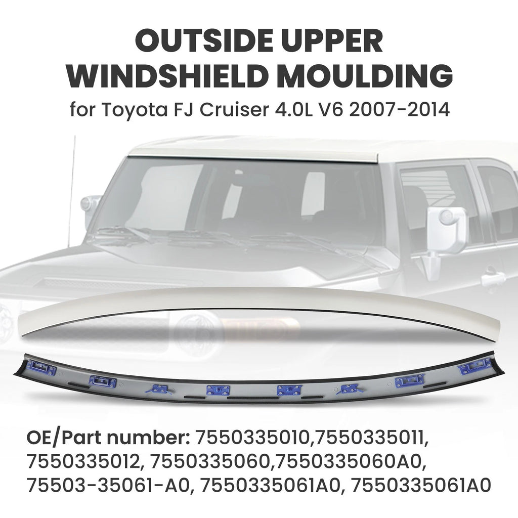 Windshield Upper Reveal Molding for Toyota FJ Cruiser (2007-2014)