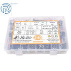 Set of 240 Hex Head Cap Bolts and Nuts Combination Kit Carbon Steel