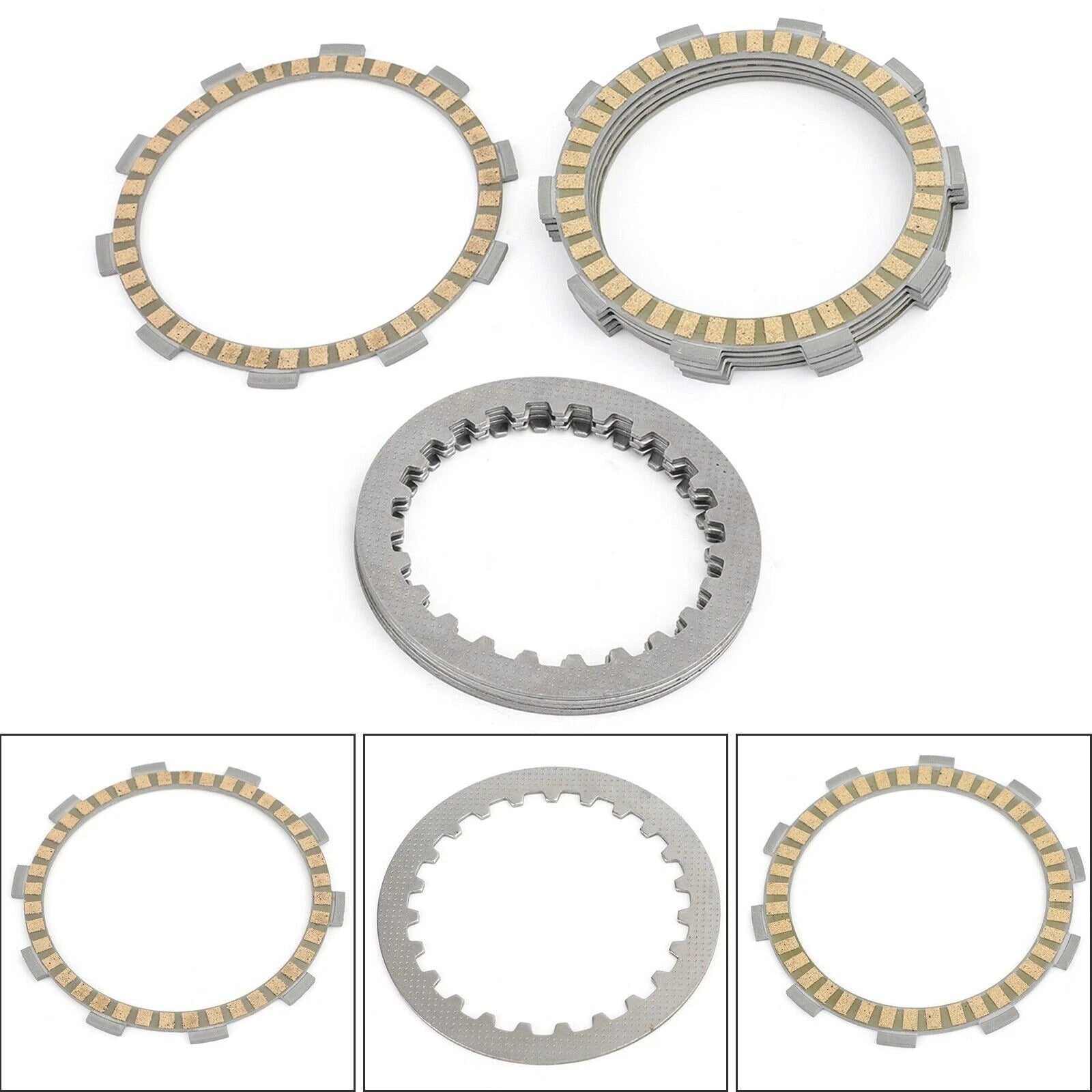 Clutch Kit Steel & Friction Plates for Yamaha FZR250 FZR250R FZX250 (1987–1994)