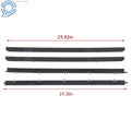 Set of 4 Window Sweep Felts Weatherstrip for Chevy S10 (1982–1993)