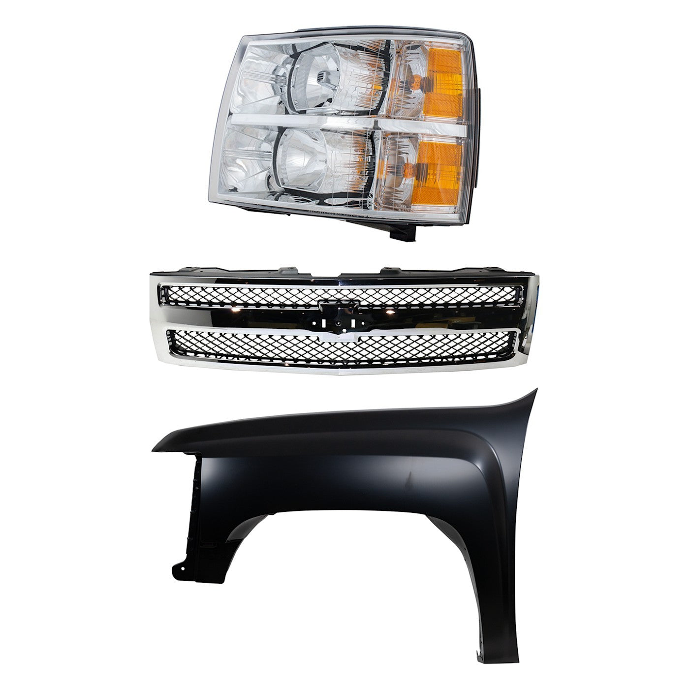 Fender Kit for Chevrolet Silverado 1500 (2007–2013) Primed Front Left