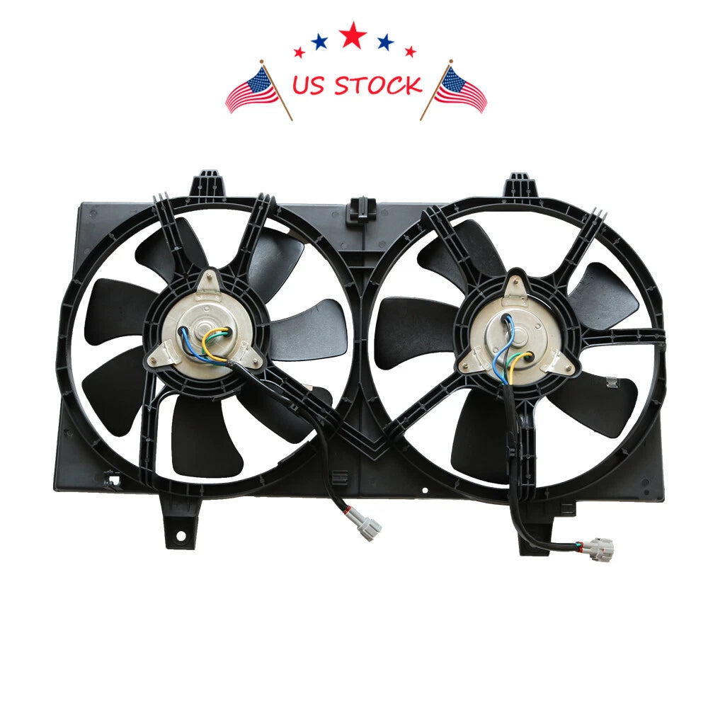 Radiator and Condenser Fan for Nissan Maxima Infiniti I35 (2002–2003)