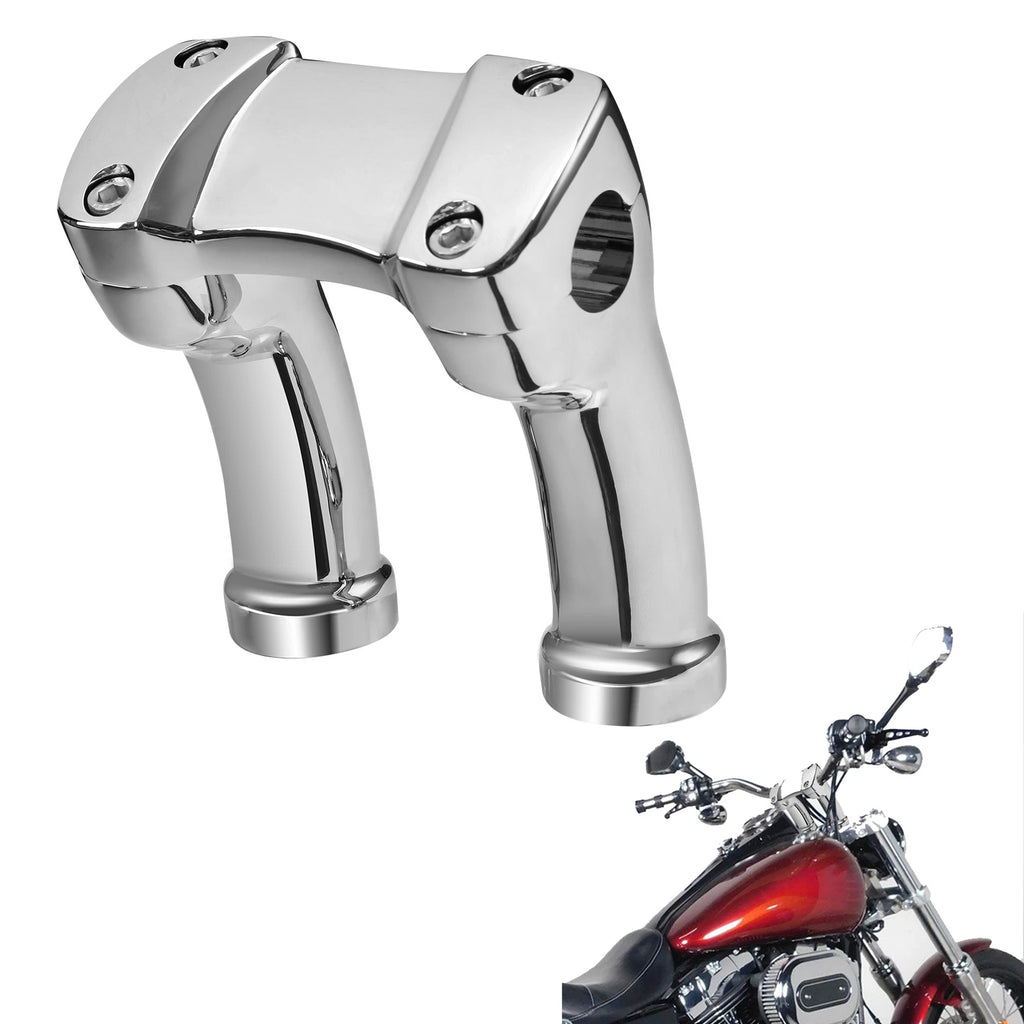 4" Handlebar Riser for Harley Street Bob, Low Rider, Dyna, Softail