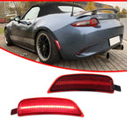 Red LED Rear Bumper Side Marker Lights for Mazda MX-5 Miata (2016–2023)