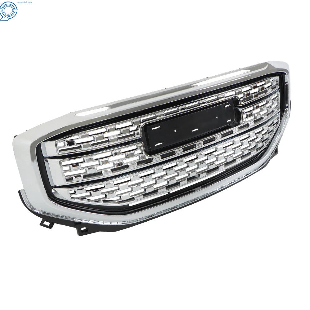 Front Upper Grille Assembly Chrome for GMC Acadia Denali (2017–2019) 84378394