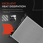 Radiator for Ford Taurus Edge Flex Lincoln MKS MKX MKT Sable (2008-2019)