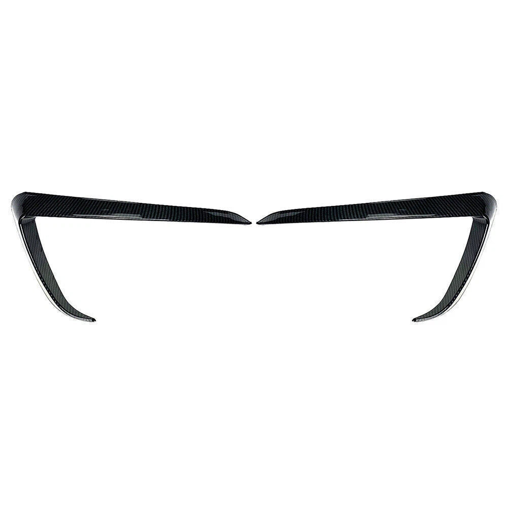 Carbon Fiber Front Fog Light Eyebrow Cover Trim for Tesla Model Y (2020–2021)