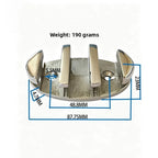 Zigzag Rope Clamp for Marine Applications (316 Stainless Steel)