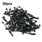 Set of 10 D Rig Kickers for Carp Fishing - Black Rubber Hooks