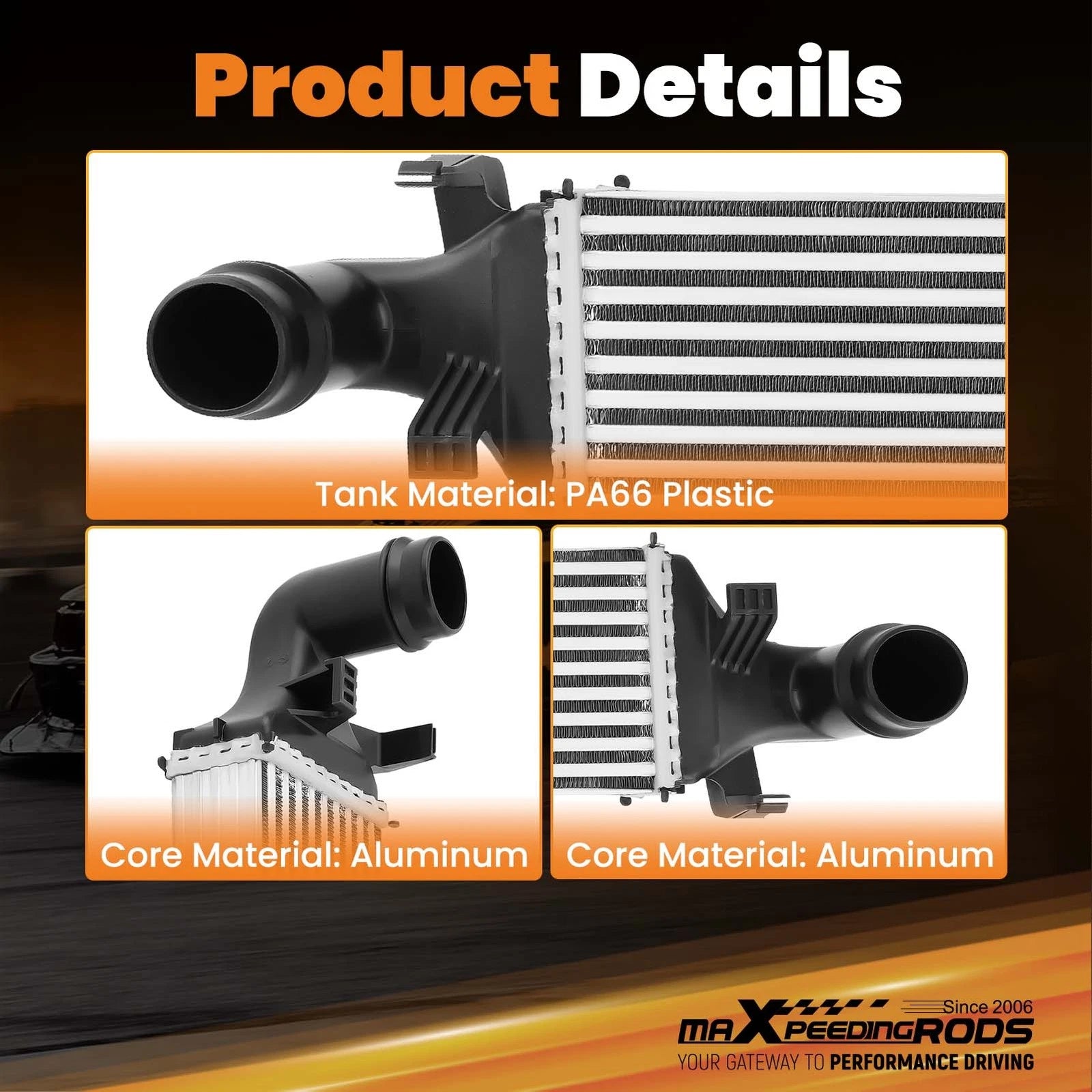 Intercooler Charge Air Cooler for Mercedes-Benz CLA250 (2014-2019)